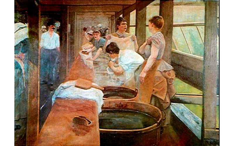 Las lavanderas del Sena, de 1887