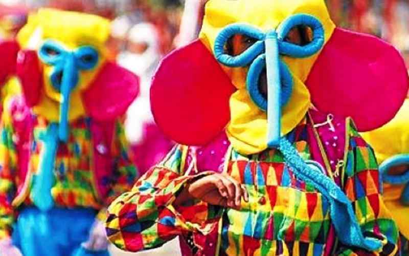 Marimondas Coloridas carnaval de Barranquilla