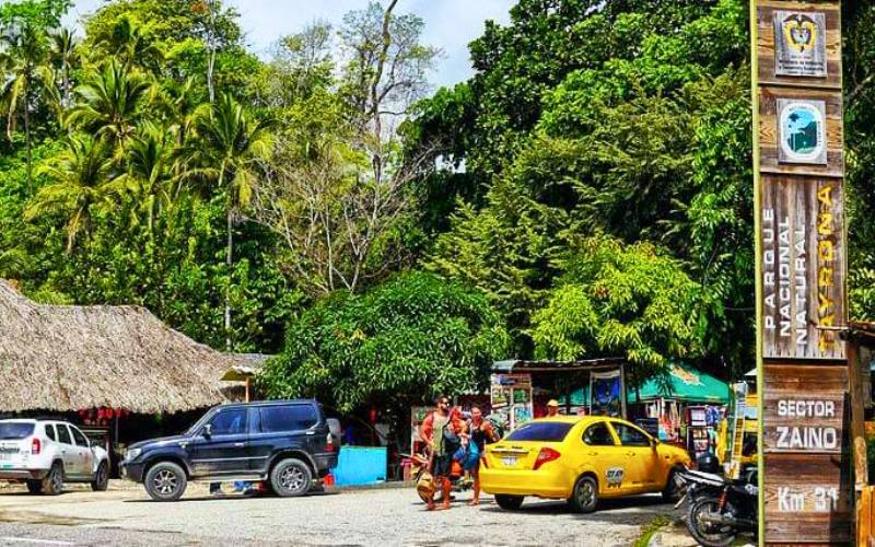 Ruta sector el Zaino hacia Nenguanje Parque Tayrona