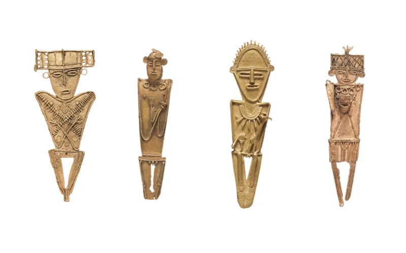 Figuras de Oro cultura Muisca "Tunjos"