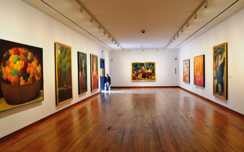 Interior salas del museo Botero de Bogotá