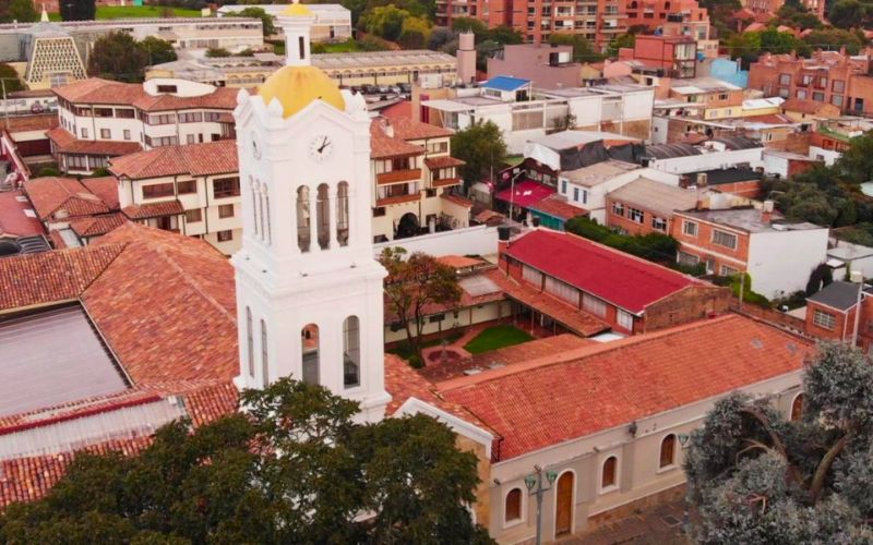 Localidad de Usaquén en Bogotá foto aérea