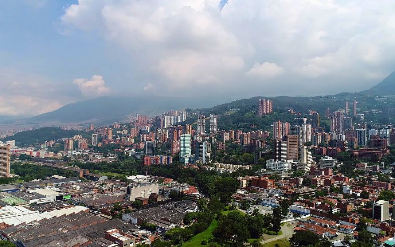 Foto aérea de Medellín